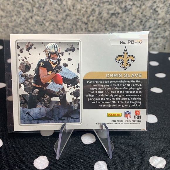 Reggie Bush 2021 Panini Mosaic & Chris Olave 2022 Panini Prizm Rookie Saints!! - Picture 5 of 5